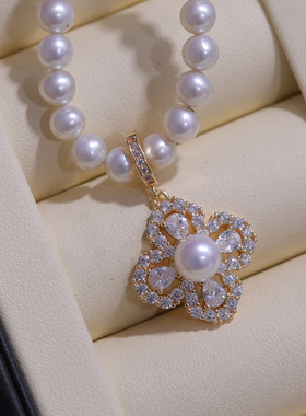 s925纯银精致豪华项链坠二用卡口