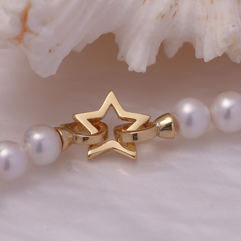 DIY配件S925纯银简约光版星星珍珠项链扣毛衣链锁扣手链扣配饰品,淘宝优惠券,粉丝福利购,淘宝优惠卷