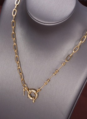 s925纯银新潮夸张粗狂多珠套链