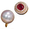 S925 sterling silver exquisite plum red zircon elegant ring setting