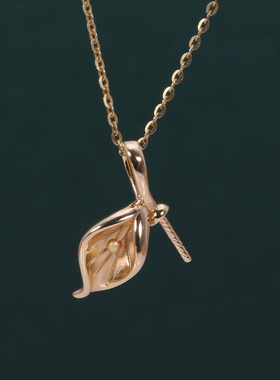 日韩版时尚小巧甜美叶子吊坠项坠