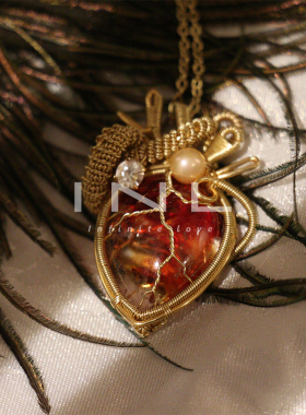 原创水晶珍珠铜线男女手工项链