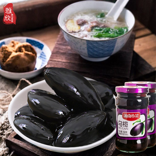 广东潮汕特产乌榄350g 黑橄榄油榄早餐下饭菜农家小吃1份包邮 - 图0