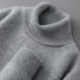 100% pure wool sweater men's high lapel thickened sweater