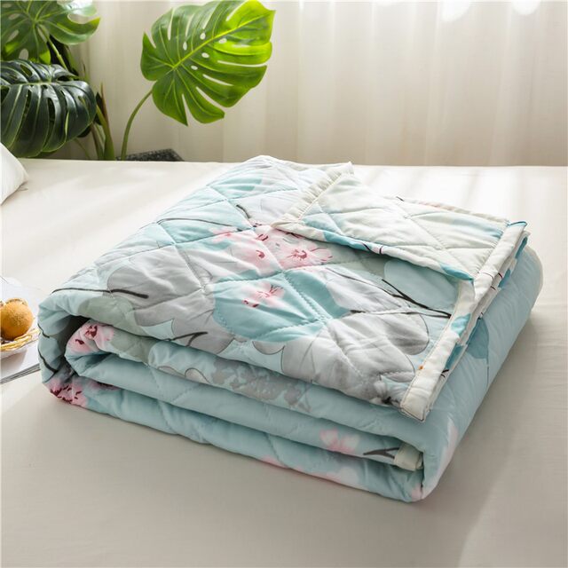 ຜ້າຫົ່ມເຄື່ອງປັບອາກາດ summer quilt cool summer quilt ບາງໆດຽວແລະ double machine washable ອະນຸບານເດັກນ້ອຍ quilt summer