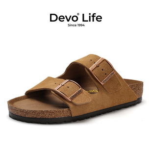 Devo/的沃软木鞋男女同款休闲时尚