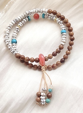 天然星月菩提库克两圈多宝手链女款手串饰品礼物送女友闺蜜