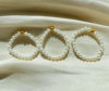 Natural freshwater pearl 18k gold ring women's pearl ring about 3mm