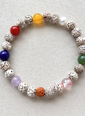 天然星月菩提多宝手链女款单圈星月菩提子手串DIY原创款礼物