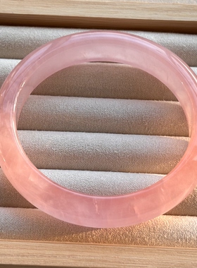 自然光拍摄 天然粉晶手镯 马粉晶手镯 女款温柔少女心礼物12mm