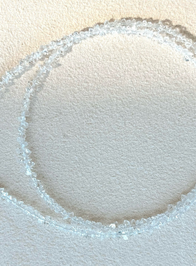 天然白水晶闪灵项链女款轻奢小众精致高级感礼物