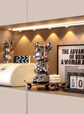 暴力熊入户进门口家居玄关套装放钥匙收纳摆件高级感客厅鞋柜装饰