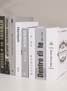 北欧现代简约假书摆件仿真书拍照道具客厅电视柜办公室书柜装饰品