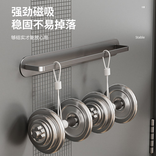 磁吸拖鞋架入户门磁铁置物架门上鞋架沥水架免打孔鞋子收纳神器 - 图3