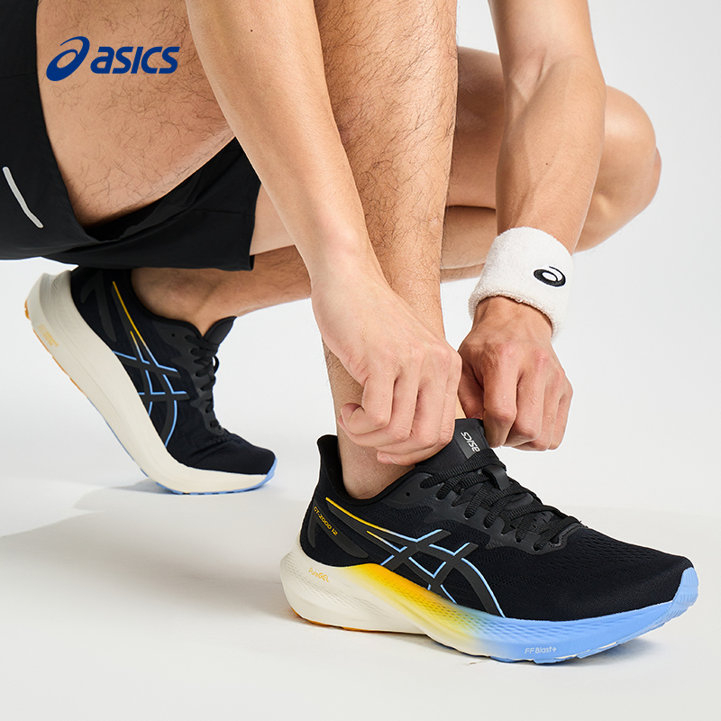 ASICS亚瑟士GT-2000 12男子反光夜跑跑鞋稳定支撑透气专业运动鞋 - 图1