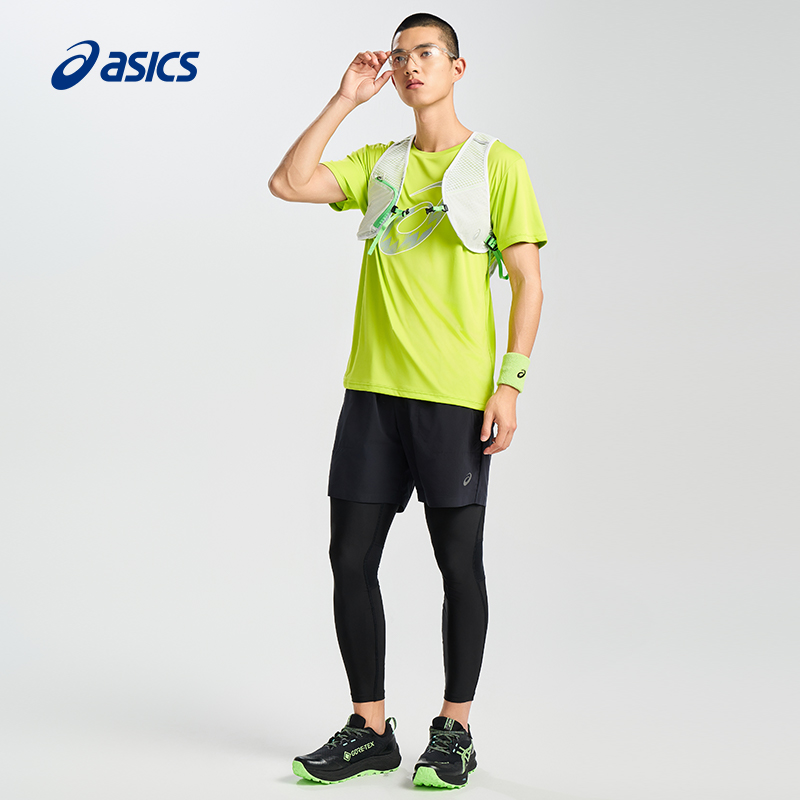 ASICS亚瑟士男子运动裤松紧抽绳跑步运动弹力舒适健身紧身长裤 - 图3