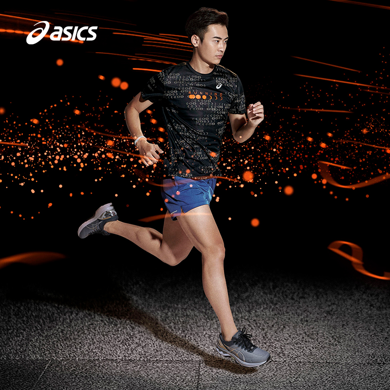 asics 20秋新款铂金款男子跑步鞋 asics跑步鞋