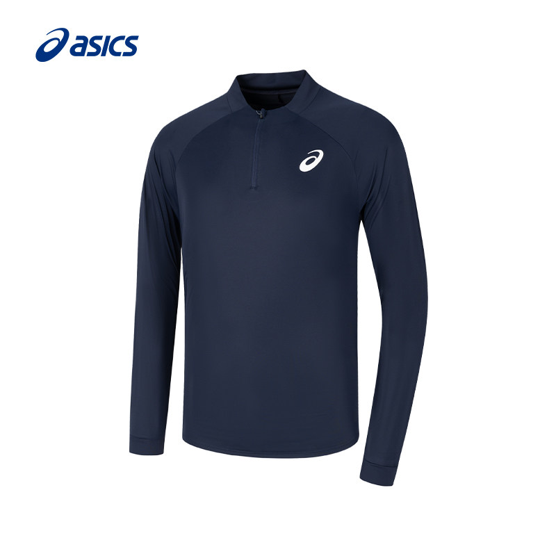 ASICS亚瑟士男子速干网球长袖立体剪裁活动自如透气舒适运动T恤,淘宝优惠券,粉丝福利购,淘宝优惠卷