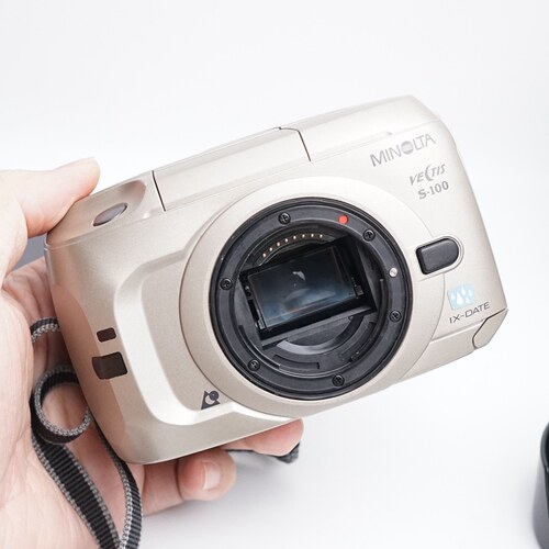 APS胶卷相机美能达MINOLTA VECTIS S-100 全自动单反香槟色收藏摆 - 图0