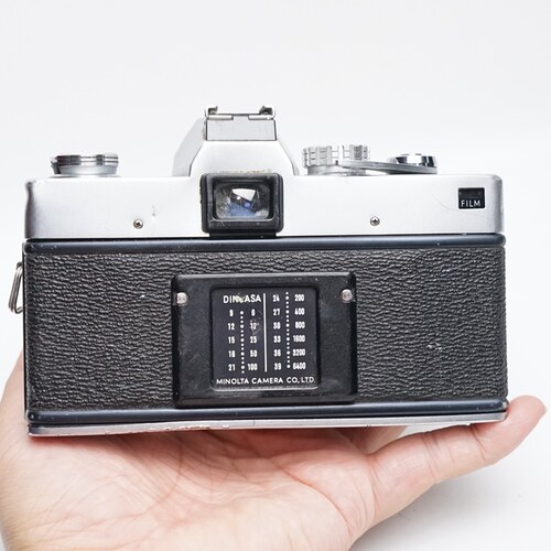 瑕疵MD口minolta 美能达 SRT303b 银色全金属机械胶片单反相机135 - 图1