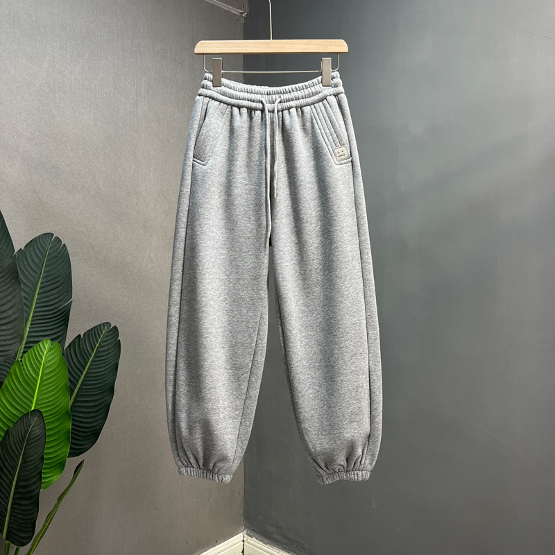 欧货正品加绒加厚冬款卫裤女保暖秋冬季新款宽松休闲百搭束脚裤子,淘宝优惠券,粉丝福利购,淘宝优惠卷