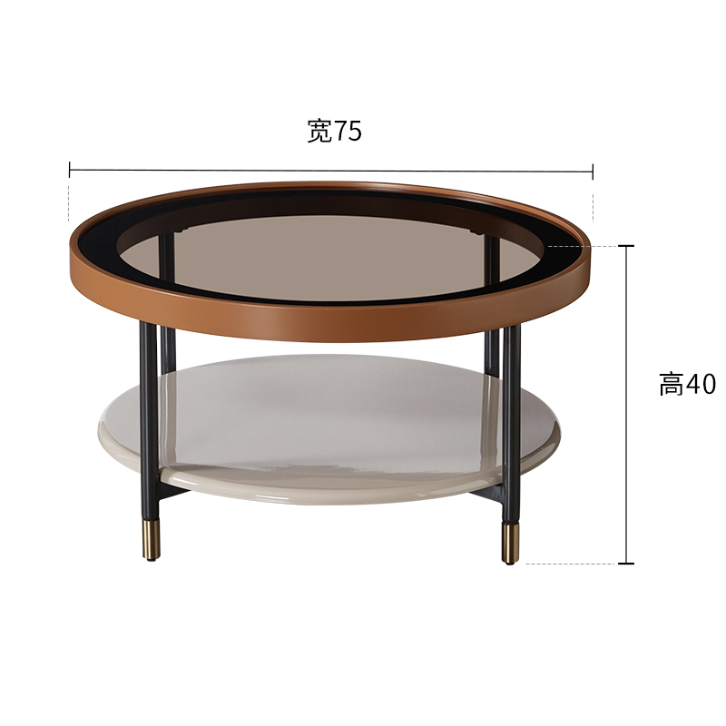 新款顾家家居现代简约茶几乌龙茶家用小户型客厅家具PT7062TD-2