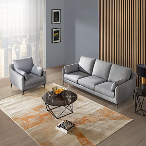 顾家家居北欧风格轻奢小户型布艺沙发三人位单人客厅简约家具2031