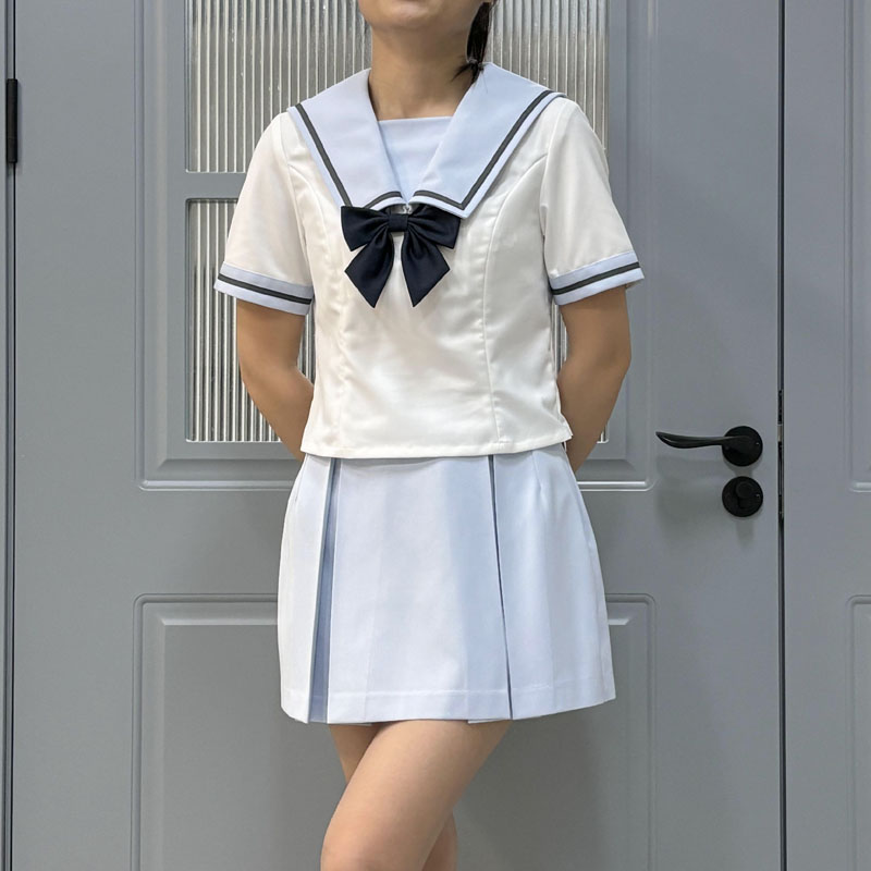 量身定制Bangdream 花咲川初中夏校服COS模仿演出 - 图1