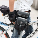 JR Дорожная сумка на бедро для велоспорта, универсальная поясная сумка, кожаная тактическая водонепроницаемая сумка, воловья кожа