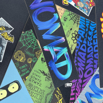 Skateboard Sandpaper Pure Black Sand Cute Personality Transparent Dogs Pattern Stomata Sandpaper Children Surfboard Longboard Sandpaper