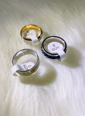 新款欧美简约钛钢不锈钢戒指男女气质不掉色百搭夸张跨境指环男