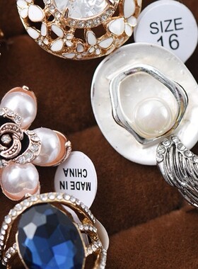 包邮地摊时尚个性复古夸张戒指