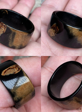 天然海柳扳指活柳小众设计感