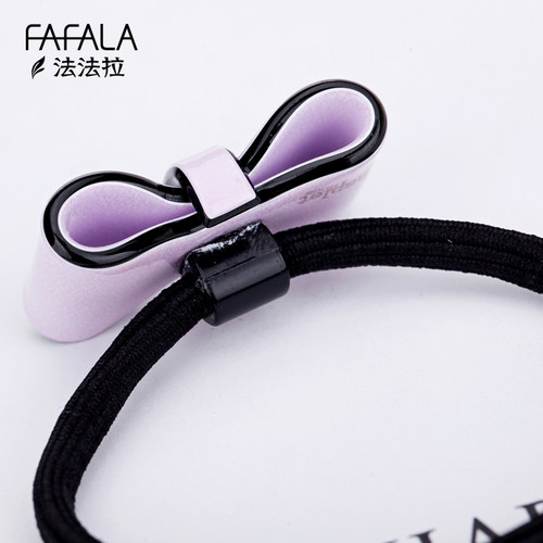 法国佩妮糖果色小蝴蝶结皮筋女扎头绳发绳头圈橡皮筋发圈韩国发饰 - 图2