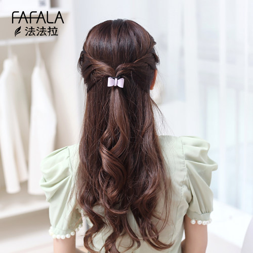 法国佩妮糖果色小蝴蝶结皮筋女扎头绳发绳头圈橡皮筋发圈韩国发饰 - 图1