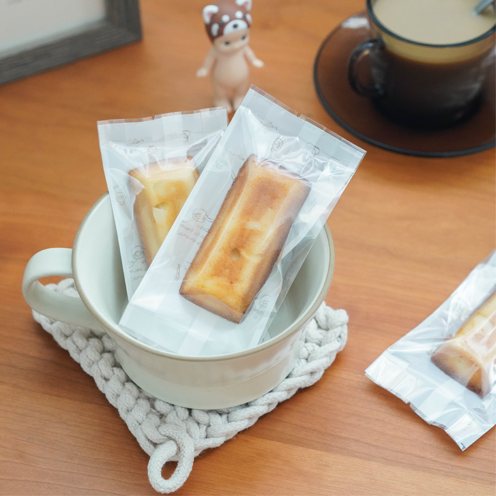 透明大曲奇饼干袋子烘焙常温蛋糕费南雪玛德琳牛轧雪花酥机封包装 - 图3