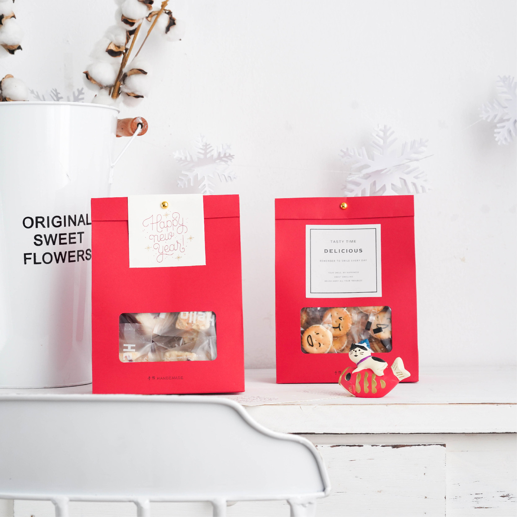 日式开窗自立袋手工牛轧糖雪花酥糖果包装烘焙甜点打包可定制logo,淘宝优惠券,粉丝福利购,淘宝优惠卷