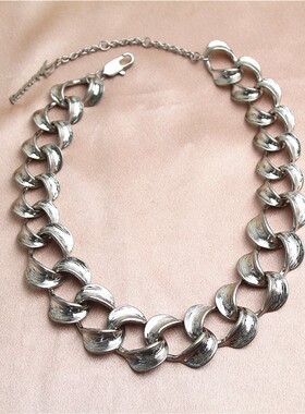 欧美饰品品牌打标夸张链条项链