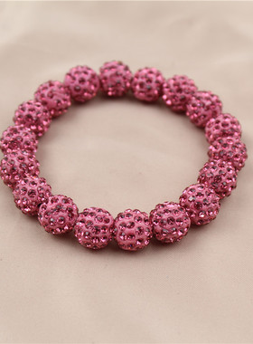 日韩风镶水钻弹力百搭手环