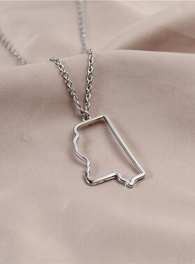 欧美风格抽象不规则配饰锁骨链