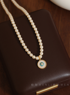 施家小米珠珍珠项链女轻奢高级感