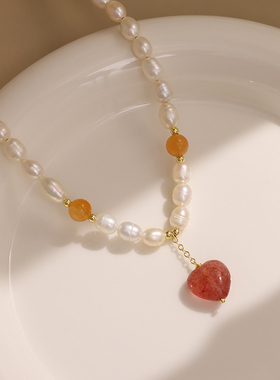 天然不规则异形巴洛克珍珠项链