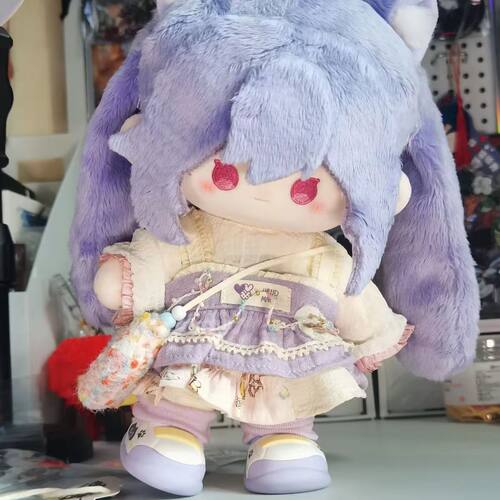 【限量首发】原神刻晴属性20cm棉花娃娃游戏周边二次元玩偶公仔 - 图3