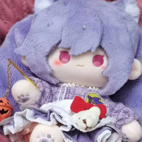 【限量首发】原神刻晴属性20cm棉花娃娃游戏周边二次元玩偶公仔 - 图2