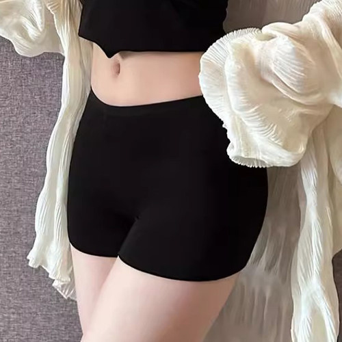 薄款安全裤女打底裤无痕弹力防走光亲肤贴身不勒不卷边舒适透气 - 图0