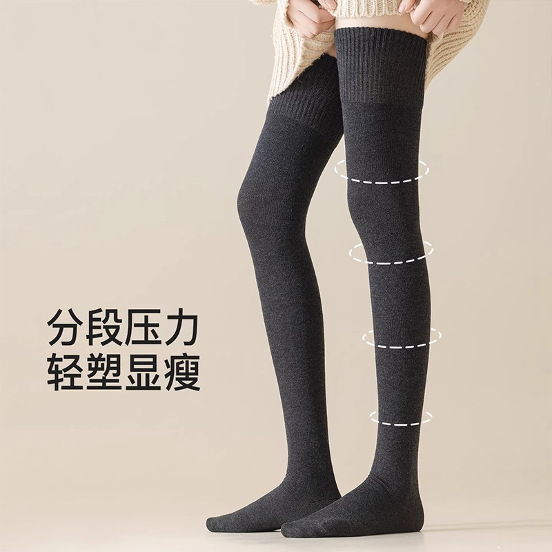 羊毛过膝袜女秋冬加长保暖压力大腿袜长袜护膝腿套加厚防滑高筒袜,淘宝优惠券,粉丝福利购,淘宝优惠卷