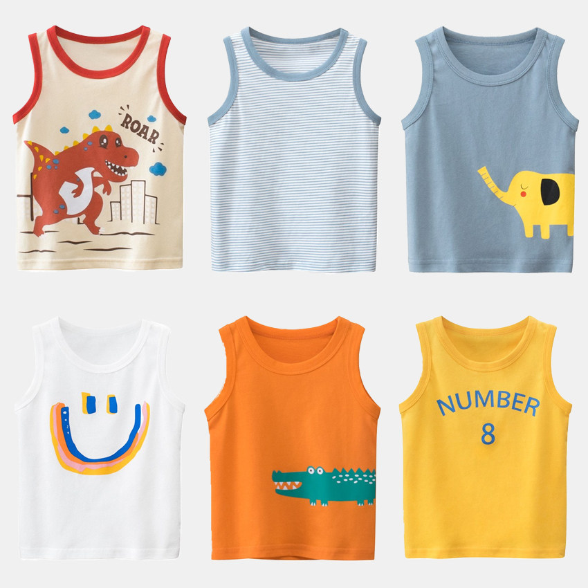 男童背心夏款纯棉2025新款童装男孩无袖t恤宝宝夏装坎肩 儿童吊带,淘宝优惠券,粉丝福利购,淘宝优惠卷