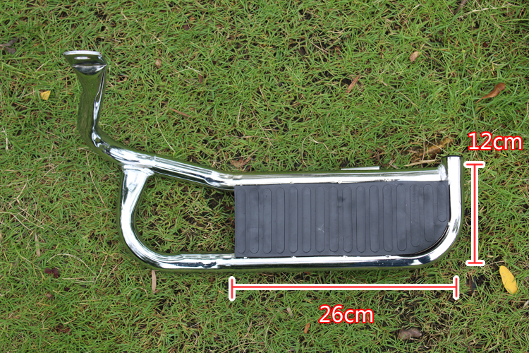 摩托车大脚踏太子GN125F后货架钢后脚踏板大踏板国产小太子 - 图0
