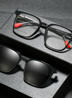 三合一磁吸眼镜潮配镜送夜视夹片