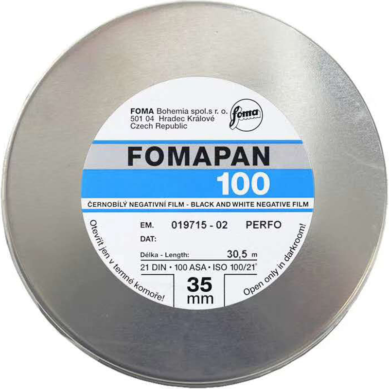 福马Fomapan100黑白135胶卷200负片400菲林30.5m米反转片分装盘片 - 图3